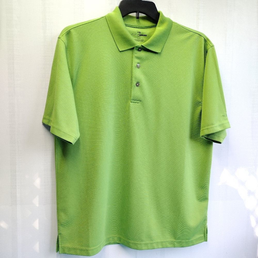 Grand Slam Men's Polo Golf Shirt Green Neon Size L